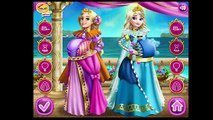 Pregnant Disney princesses Frozen Elsa and Rapunzel - Games for girls