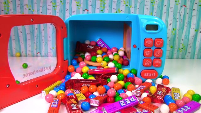 Magical Just Like Home Microwave Toy Appliances Surprise Toys PEZ Candy Video for Kids
