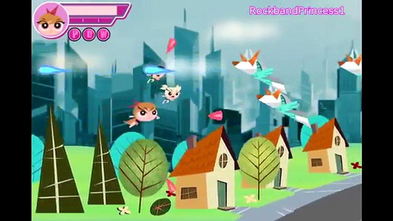 POWERPUFF GIRLS Cartoon Network Games Attack of the Puppybots + Fast and Flurrious