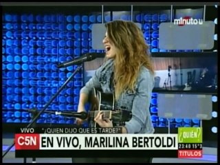 Marilina Bertoldi Sales C5N.