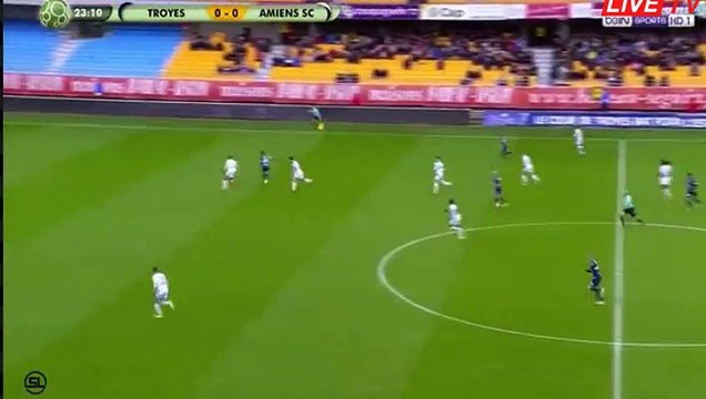 1-0 Samuel Grandsir Goal HD - Troyes 1-0 Amiens 04.03.2017