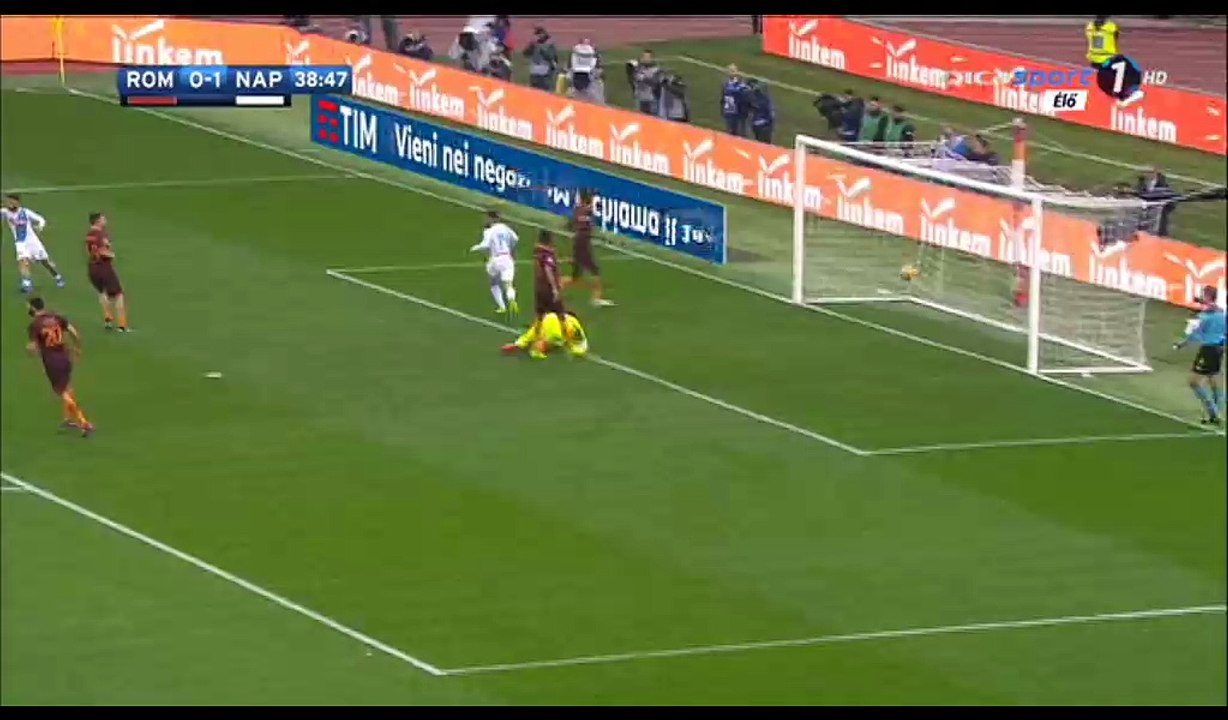 Dries Mertens Goal Annulled HD - AS Roma 0-2 Napoli - 04.03.2017