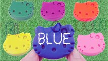 Learn Colours with Play Doh Hello Kitty and Fish Molds Fun Creative For Kids