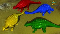 Learn Colors With Dinosaurs | Learn Teach Animals Sounds Most Beautiful Finger Family Rhymes