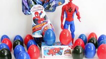 Super Giant Golden Surprise Egg - Spiderman Egg Toys Opening   1 Kinder Surprise Eggs Unbo