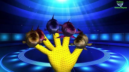 Varitas de pescado de la Familia de la Canción en inglés Rima infantil | Animación en 3D de la Canción