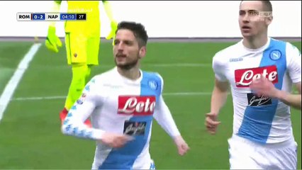Dries Mertens second Goal HD - AS Roma 0 - 2 Napoli - 04.03.2017 (Full Replay)