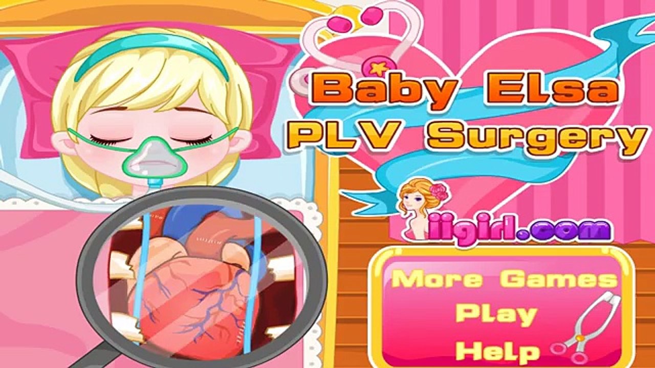 Frozen - Baby Elsa PLV Surgery - Disney Full Cartoon Game Episode for Kids and Babies in E