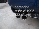 Stock vs Supersprint BMW E36 M3