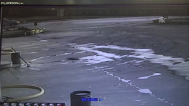 Talaş Yüklü Tırın Devrilme Anı Güvenlik Kamerasında