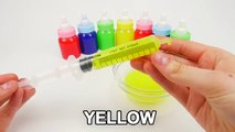 Baby Doll Bath Time Slime Syringe English Learn Colors Play Doh Toy Surprise Eggs