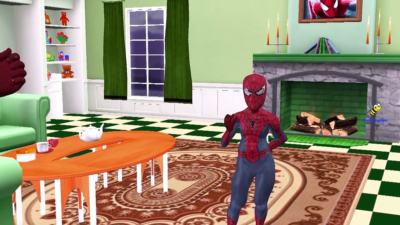 Spiderman Cartoons Hulk Batman King Kong Singing Johny Johny Yes Papa Nursery Rhymes for C