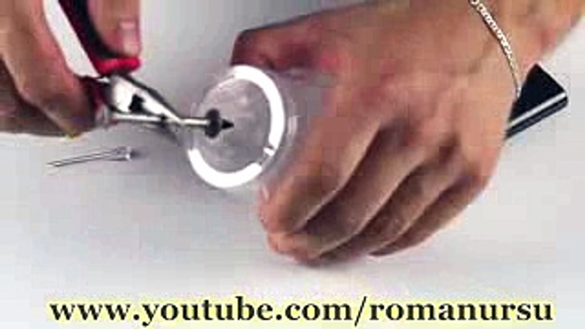 ⁣How to make a glass with automatic lighting - YouTube