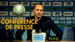 Conférence de presse AJ Auxerre - Stade de Reims (1-2) : Cédric DAURY (AJA) - Michel DER ZAKARIAN (REIMS) - 2016/2017