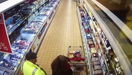 Grosse commission dans un supermarché