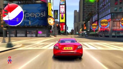 Colors Taxi and New Spaderman Mega Smash Nursery Rhymes Songs for Children with Action SHS