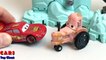 DISNEY PIXAR CARS ESCAPE FROM FRANK THE COMBINE TRACTOR TIPPING MATER MCQUEEN