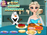 NEW Игры для детей—Disney Принцесса Эльза готовим гамбургер—мультик для девочек