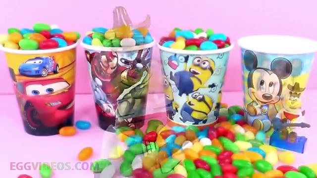Las Habas de jalea de Mickey Mouse Superman Esbirros Sorpresa Tazas con los Juguetes de Peppa Pig Ciego Bolsa de Zoot