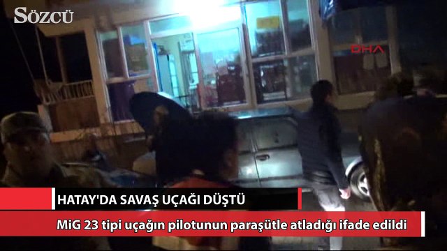 Hatay’da savaş uçağı düştü