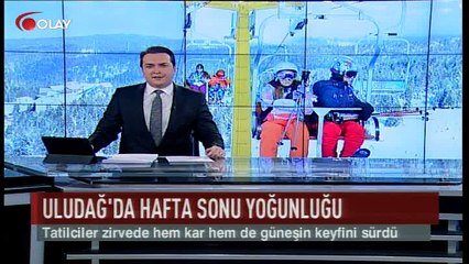 Uludağ'da hafta sonu yoğunluğu (Haber 04 03 2017)