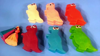 Giant Jurassic World Dinosaur Play Doh Surprise Egg with Velociraptor Blue Toy by ToyLabTV