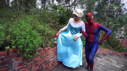 Spiderman Loves Catwoman? Frozen Elsa Dumped?? w/ Maleficent, Joker Elsa Funny superhero v