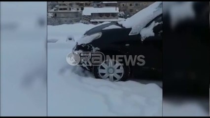 Situata nga moti i keq - Kalimi në Gjirokastër vetëm me zinxhirë, trashësia e borës deri në 20 cm