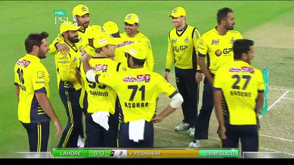 PSL 2017 Match 6- Peshawar Zalmi v Lahore Qalandars - Hasan Ali Bowling