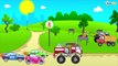 Cars Cartoon Episodes for kids - The Red Truck Car Wash - 2D Cartoons Animation Compilation