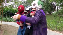 1.2.3. FLY Spiderman SAW 2-HEAD SHARK!!! Superheroes Fun Venom Joker Hulk Children Action