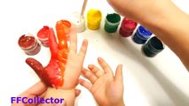 Los ojos de la Pintura a Aprender los Colores para los Niños de la Pintura del Cuerpo Dedo de la Familia Rimas Watercol