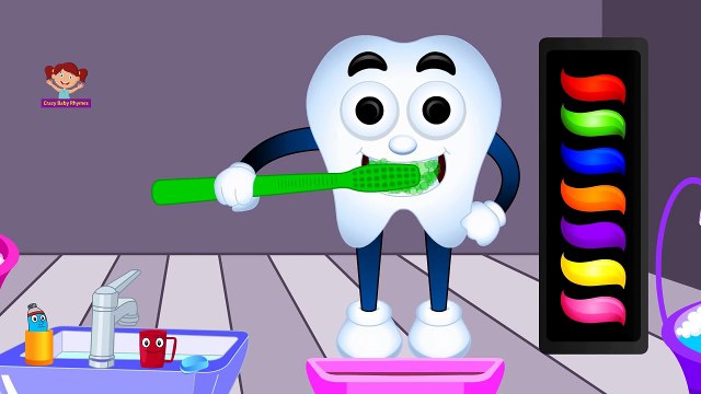 Learn Colors with Teeth Brush, Teach Colours, Baby Children Kids Learning Videos by Baby R