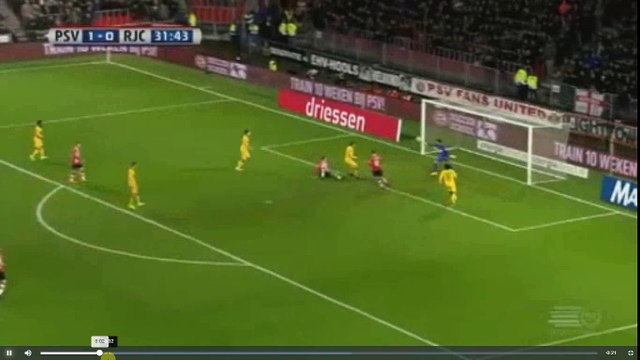 De Jong Goal - PSV Eindhoven vs Roda JC Kerkrade 2-0 04.03.2017 (HD)