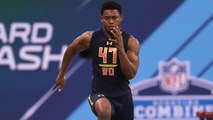 JuJu Smith-Schuster runs the 40-yard dash in 4.54 seconds