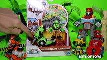 Transformers Rescue Bots Chuck & Friends Adventures! Heatwave Dino Bot, Walker Cleveland J