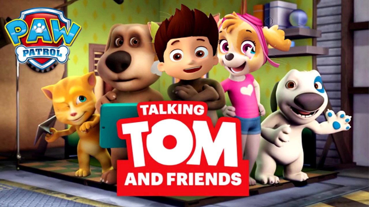 My Talking Paw Patrol Finger Family - Tom, Angela, Ben, Ginger transform into Paw Patrol