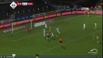 Myny Goal - Waasland-Beveren vs Gent 2-1  04.03.2017 (HD)