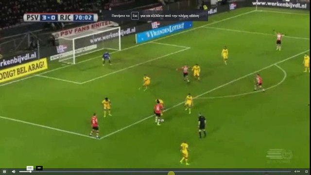 De Jong Second (Penalty) Goal - PSV Eindhoven vs Roda JC Kerkrade 4-0 04.03.2017 (HD)