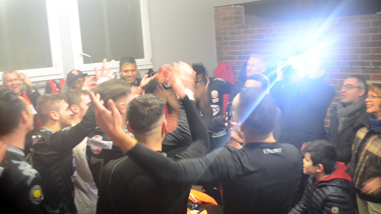 vestiaire aprés match OSQ / Sain Ouen