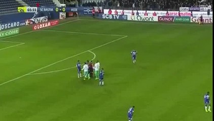 Fabien Lemoine Red Card HD - Bastia 0 - 0	 Saint-Étienne 04.03.2017