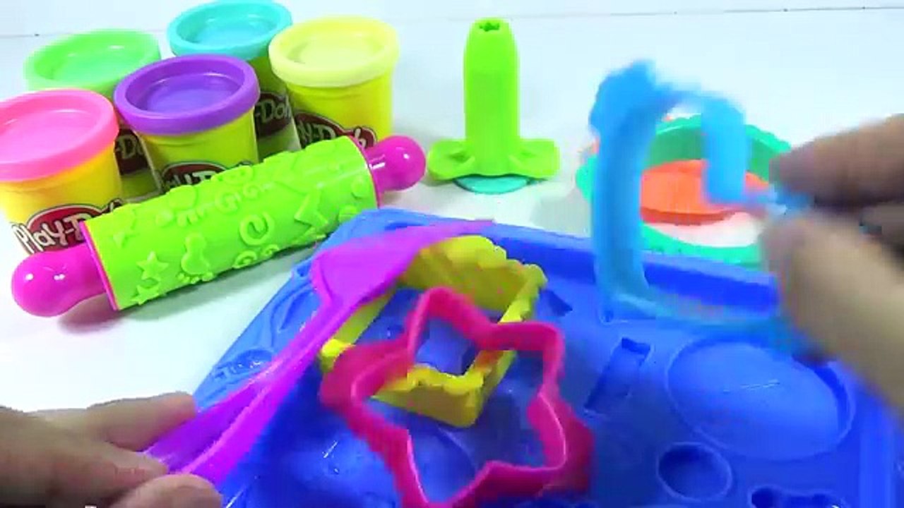 Play Doh Rainbow Oreo Cookies How to Make Play Dough Food * RainbowLearning