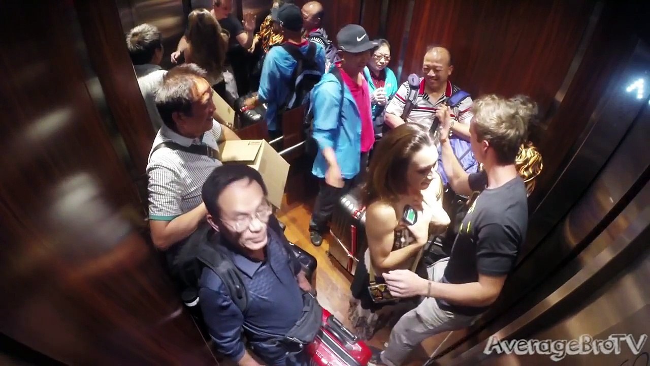 Kissing Pranks - Kissing in an Elevator Prank In Front Of Everyone!