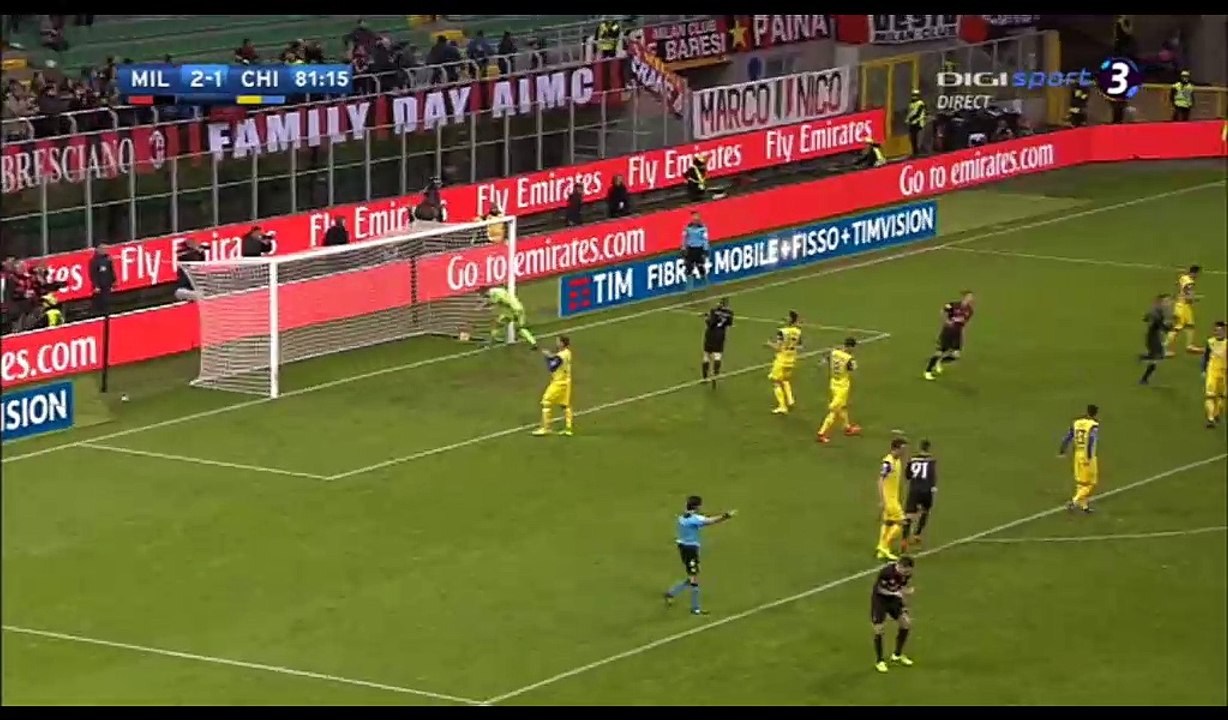 Gianluca Lapadula Goal HD - AC Milan 3-1 Chievo - 04.03.2017