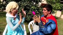 Frozen Elsa LOSES HER NOSE w/ Spiderman Pink Spidergirl Joker Hulk Bad Baby Joker girl Sup