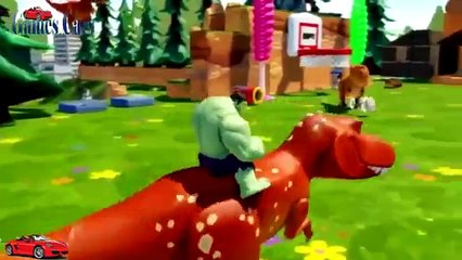 NURSERY RHYMES FOR CHILDREN HULK Spiderman & Mickey Mouse Smash Cars McQueen Cars Colors 1