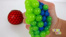 Learn Colors for Toddlers with Squishy Balls Learning Colours with Bubble Balls Video For