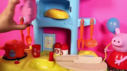 Peppa Pig Mini Kitchen Peppa Pig Cooking Playset Cocinita Peppa Pig Toy Food Toy Videos