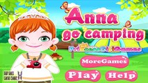Gratis en línea chica juegos de vestir a Anna ir de camping Frozen de disney, juego de