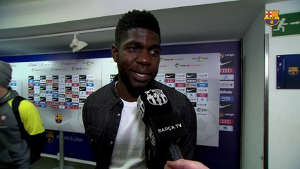 Samuel Umtiti : "Très content d'inscrire mon premier but avec le Barça"